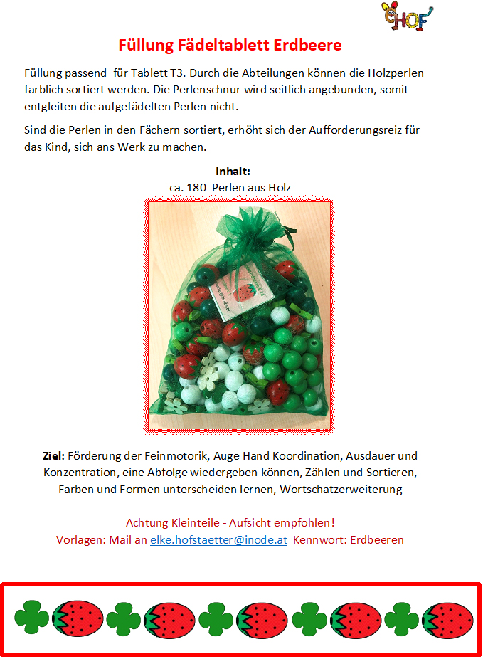 Text Füllung Erdbeere